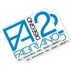 ALBUM DA DISEGNO FABRIANO FA2 RIQUADRATO LISCIO 24x33
