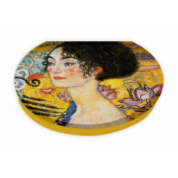 Portagioie da viaggio Kaos - Dama con ventaglio - Gustav Klimt
