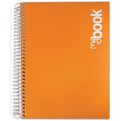 Quaderno quadretti 5mm con spirale ecologica A4 Mybook Nikoffice arancione 30NIK039